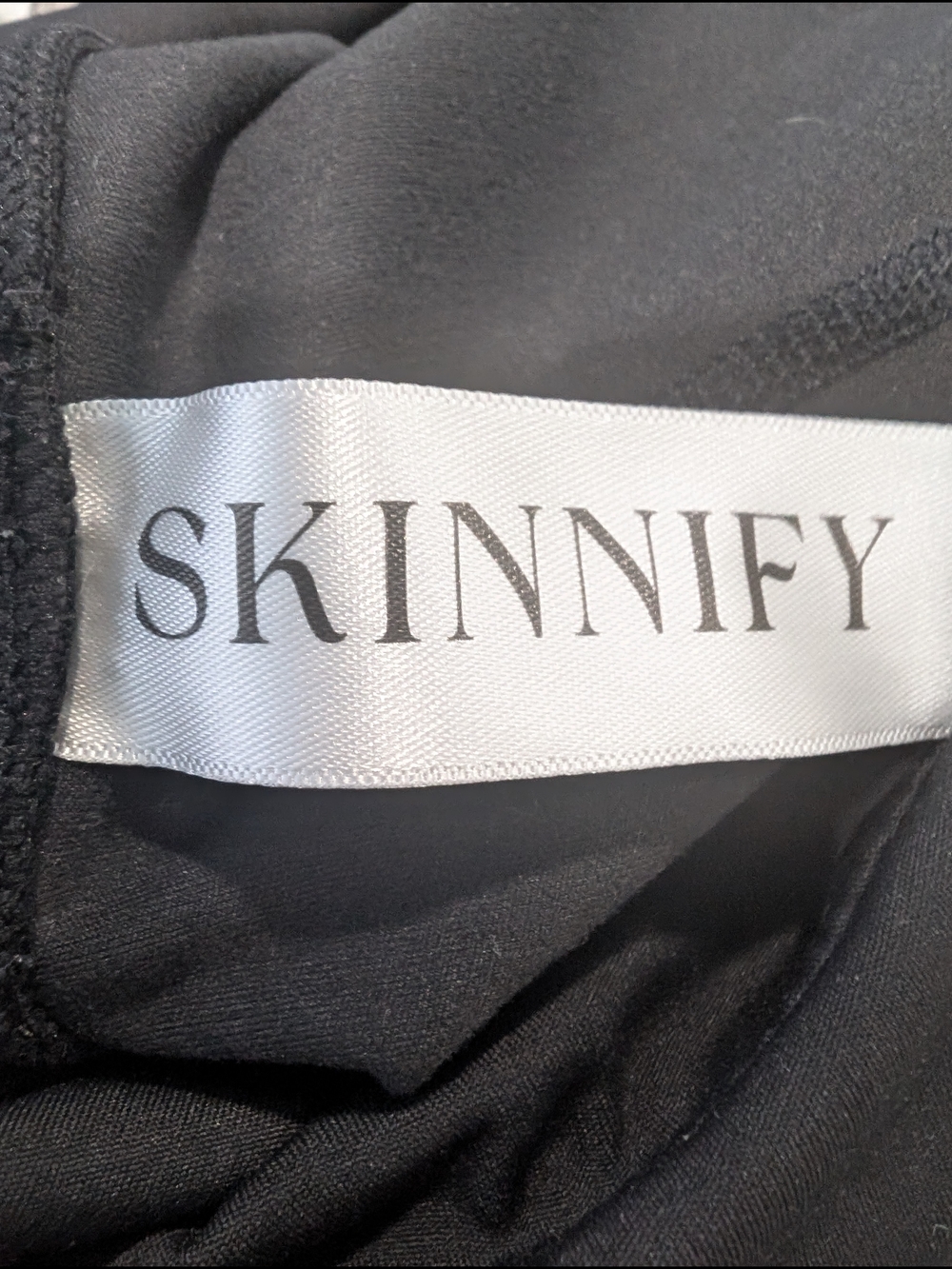 Skinnify Black Resistance Band Workout Leggings 6 Bands Size XL - Picture 3 of 7